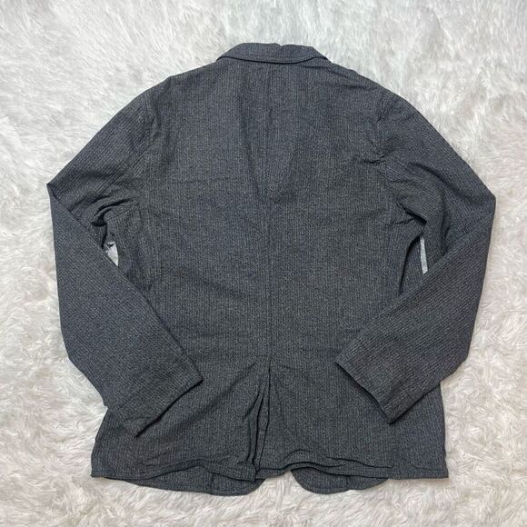 Banana Republic Jacket Blazer Modern Slim Fit Mens Size 44 R/S Grey Pockets - Picture 9 of 9